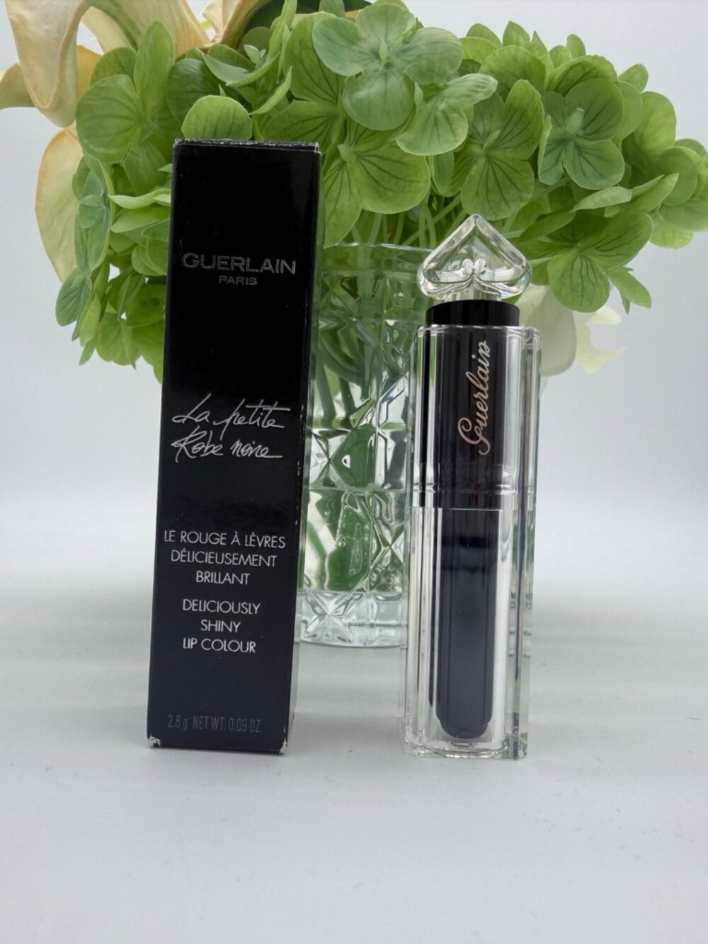 Guerlain La Petite Robe Noire Lip Colour 007 Black Perfecto 2.8g New